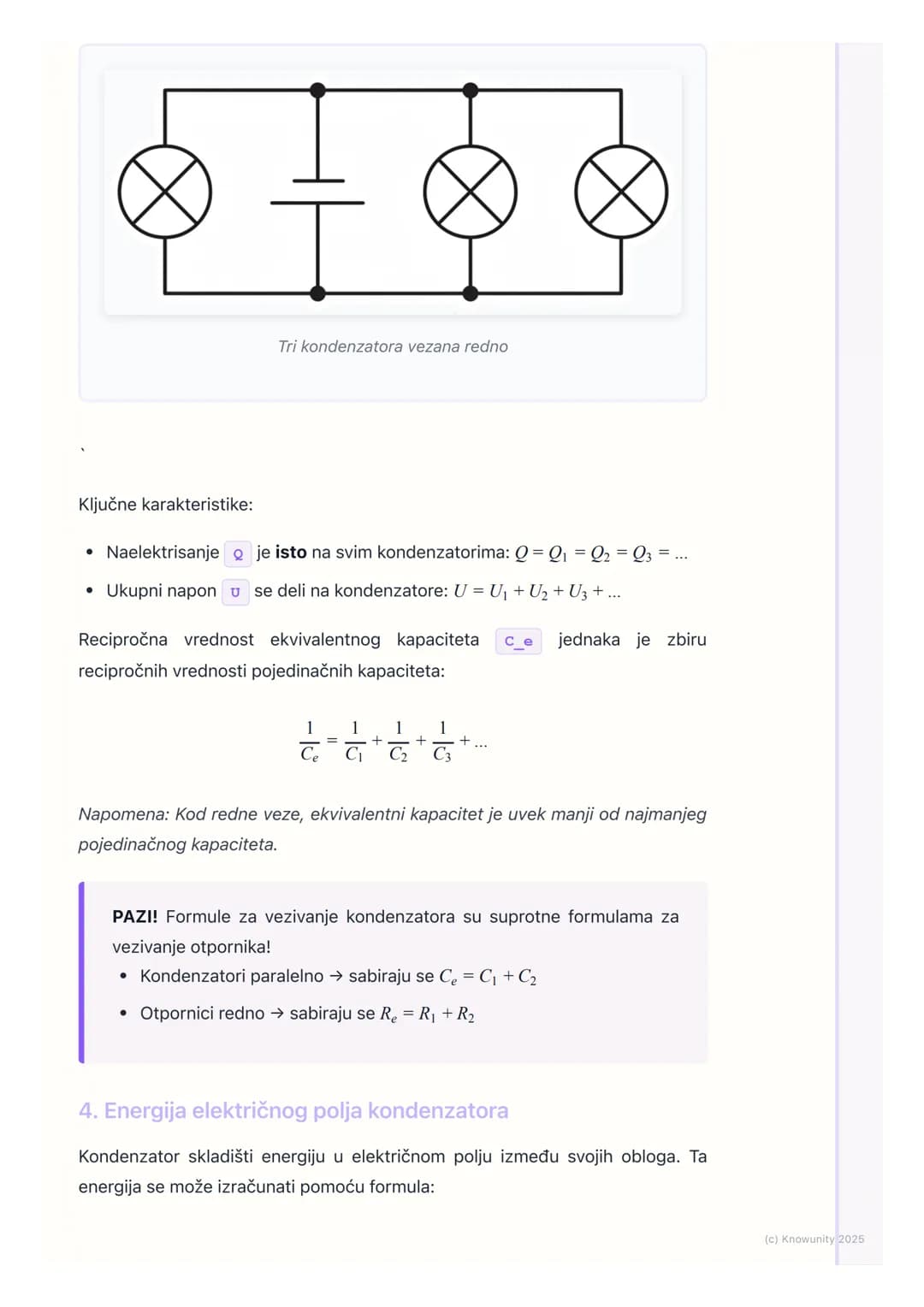 # Kondenzatori i dielektrici

Uvod u kondenzatore

Kondenzatori su elektronske komponente čija je osnovna funkcija da skladište
naelektrisan
