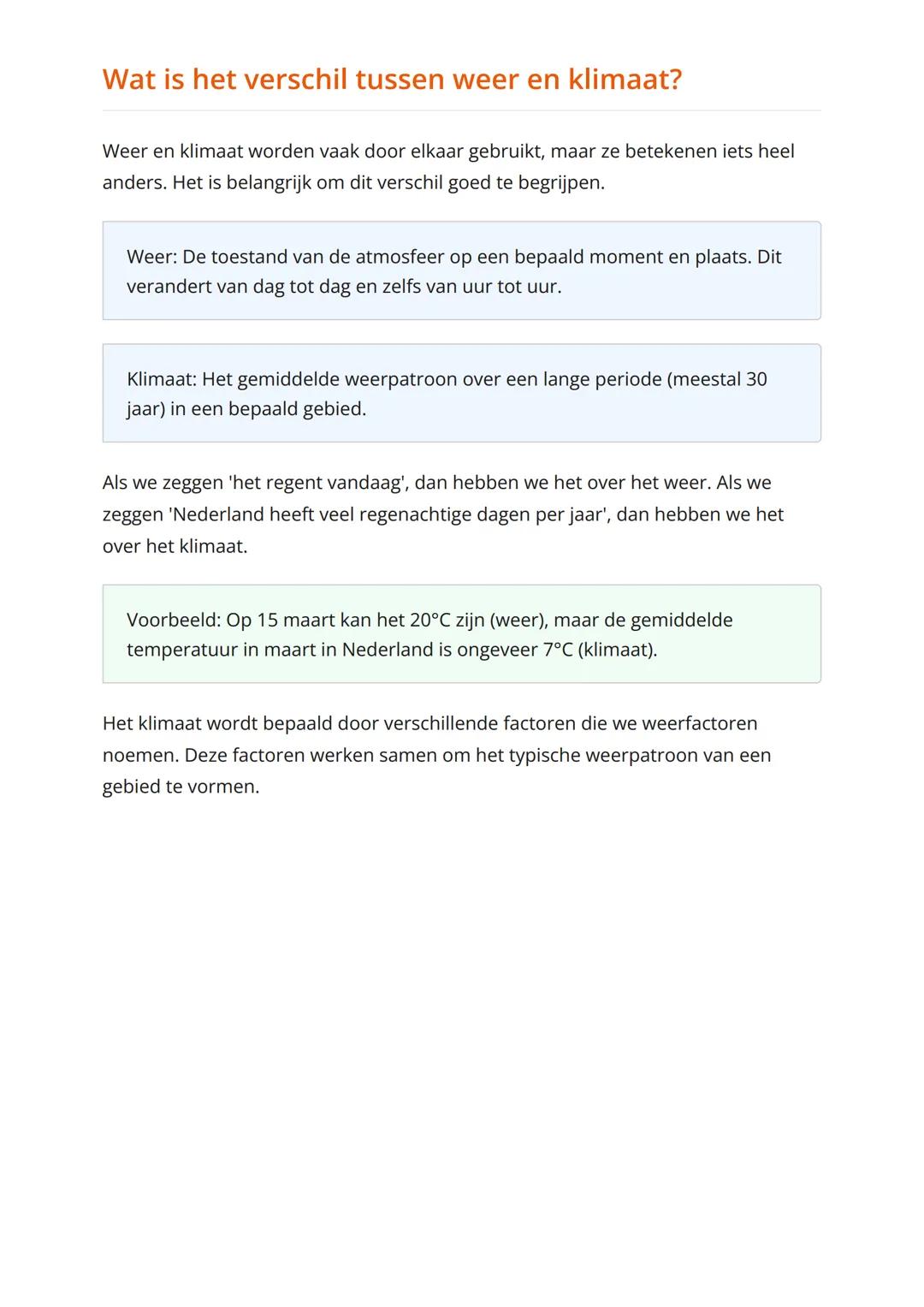 Weer en klimaat: Het
Nederlandse klimaat
Het Nederlandse klimaat begrijpen en weerfactoren herkennen
Aardrijkskunde • Grade 7 • Netherlands

