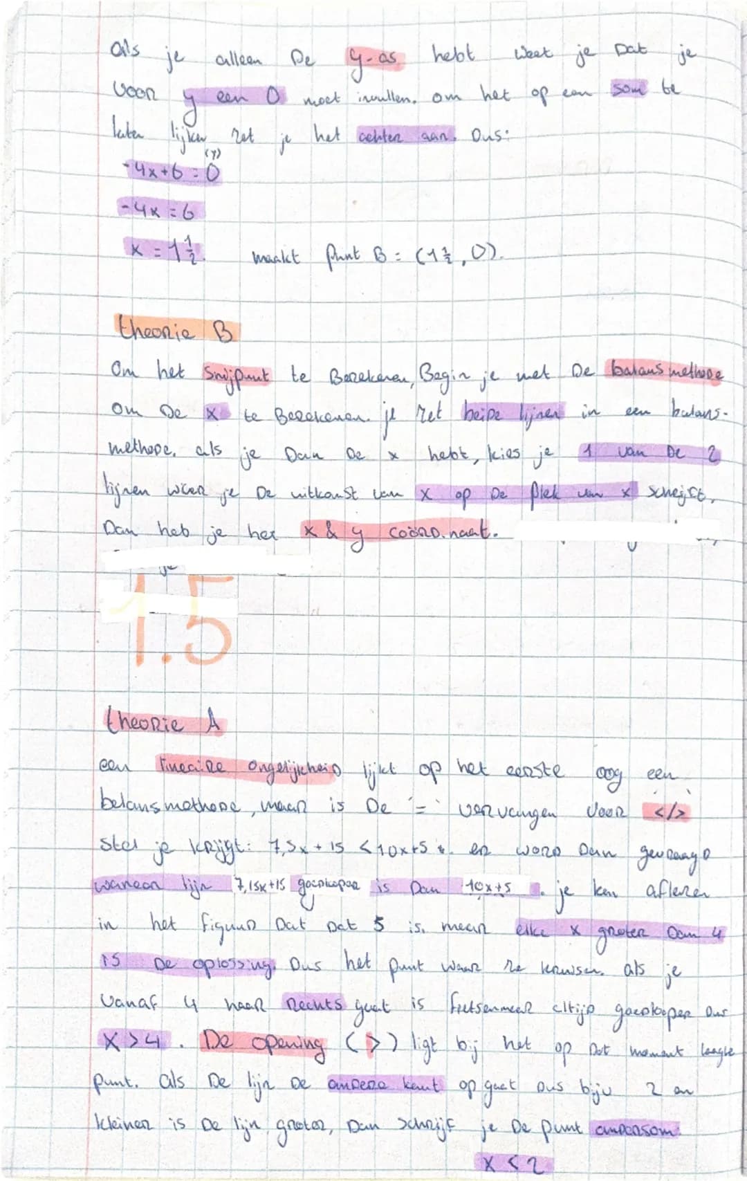 Leren hoofdstuk L

1.  1

theorie A

grafiek van een linecile Cormule

De farmule $y=2x+5$ is een linecire formule.

Richtings coeficient (R