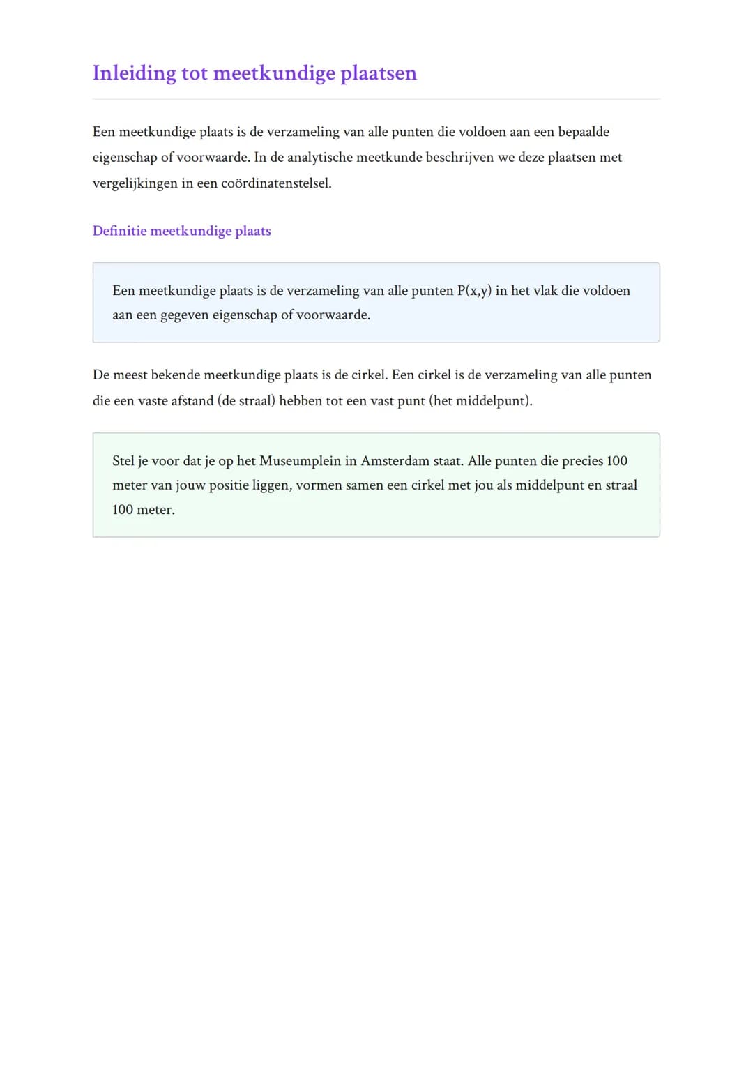 ## Meetkundige plaatsen en cirkels in
## analytische meetkunde

Analytische meetkunde van cirkels en meetkundige plaatsen
Wiskunde B 
Grade 