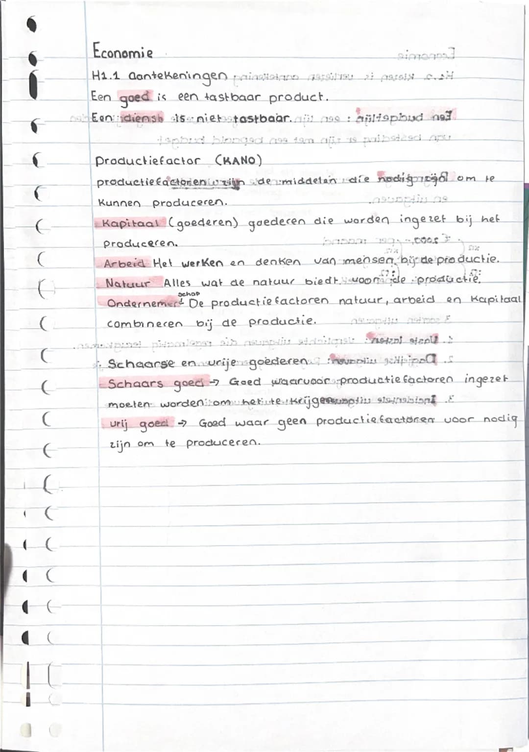 Economie

H1.1 aantekeningen painssistano narsisu i parla

Een goed is een tastbaar product.

Een dienst is niettastbaartse Gültepbud ne

Is