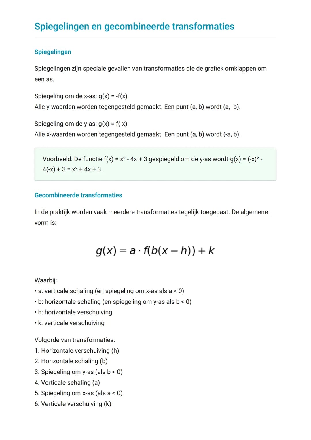 Transformaties en samenstellingen
van functies
Leer hoe functies getransformeerd en samengesteld kunnen worden
Wiskunde • Grade 12 • Netherl