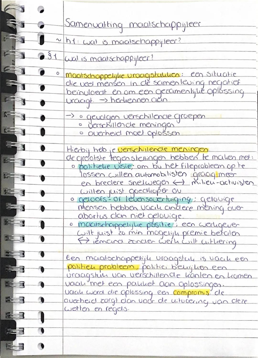 # Samenvatting maalschappijleer

~ht: wat is maatschappijleer?

131 wal is maatschappijleer?

0

Maatschappelijke vraagstukken: een situatie