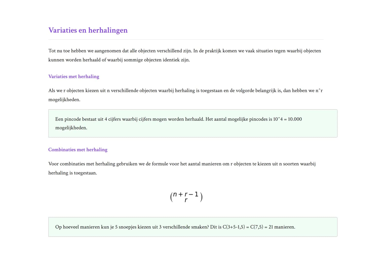 Combinatoriek en telproblemen: Discrete wiskunde
technieken
Systematisch tellen met permutaties, combinaties en variaties
Wiskunde D • Grade