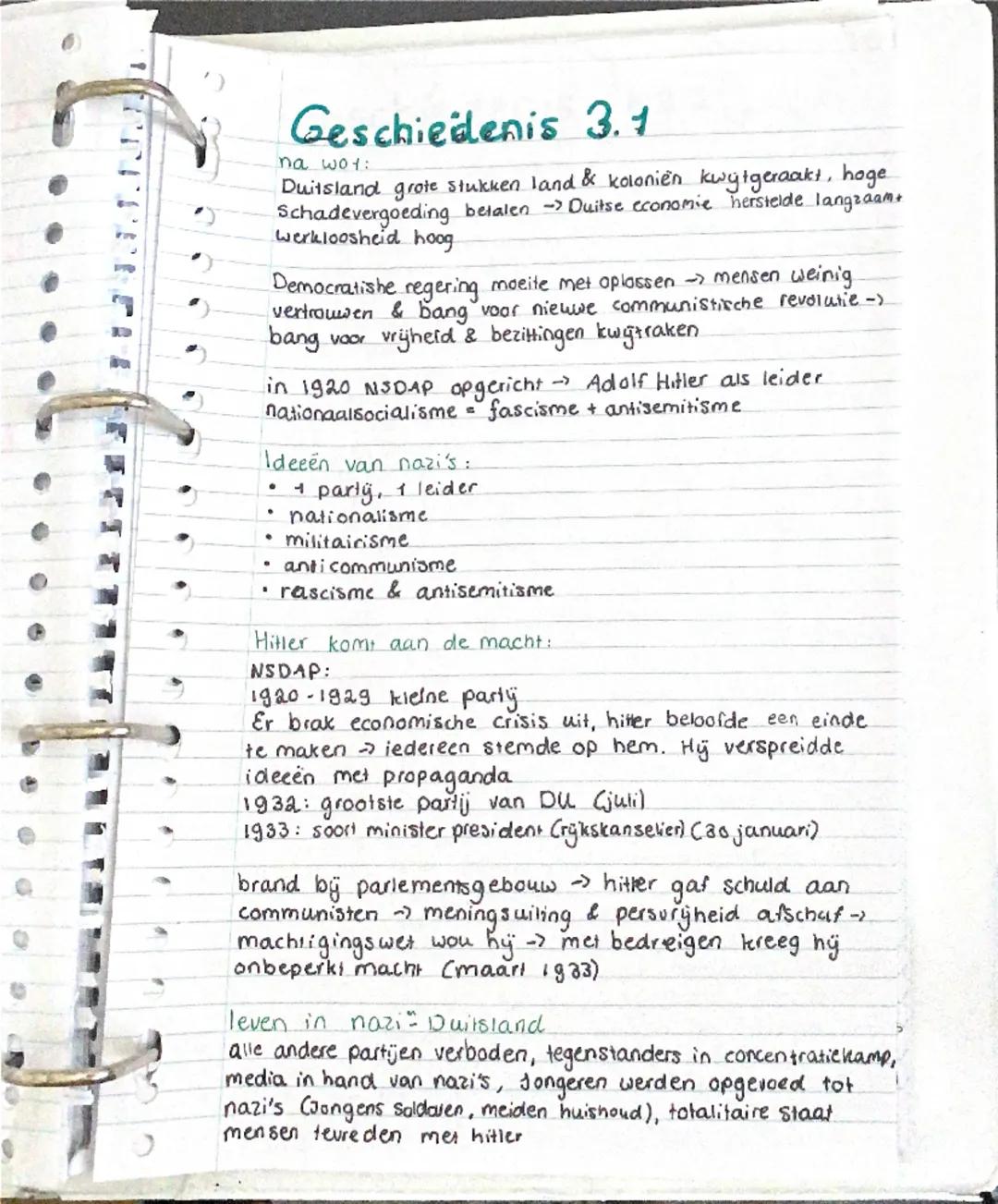 # Geschiedenis 3.1

na wot:
Duitsland grote stukken land & koloniën kwytgeraakt, hoge
Schadevergoeding betalen -> Duitse economie herstelde 