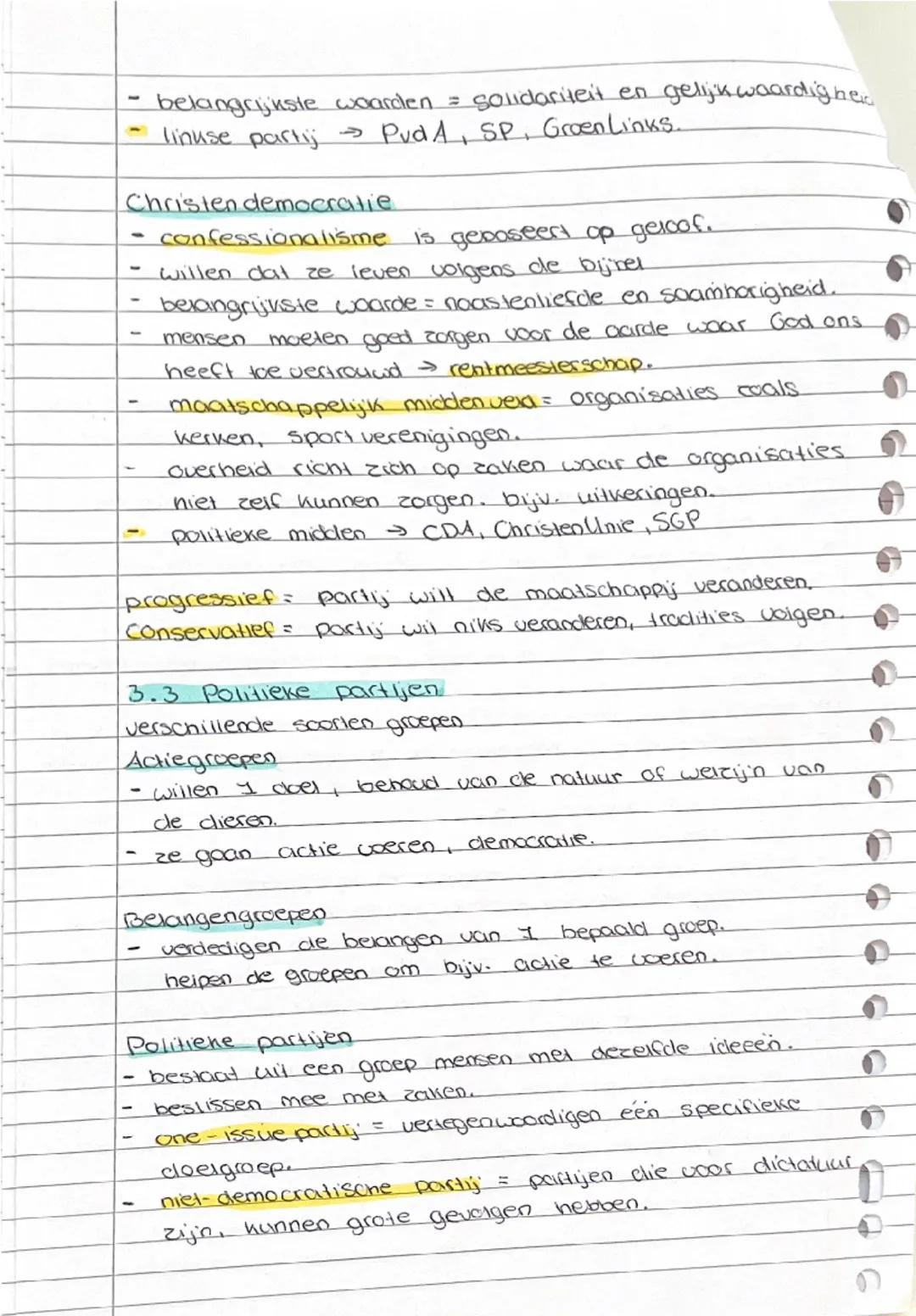 ## Maatschappijleer hoofdstuk 3

### 3.1 Wat is democratie
Nederland is een democratie = burgers beslissen mee.
politiek = het maken van keu