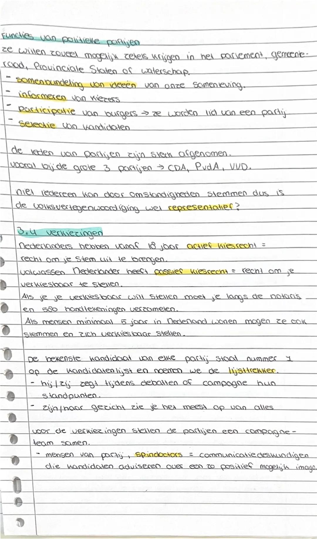 ## Maatschappijleer hoofdstuk 3

### 3.1 Wat is democratie
Nederland is een democratie = burgers beslissen mee.
politiek = het maken van keu