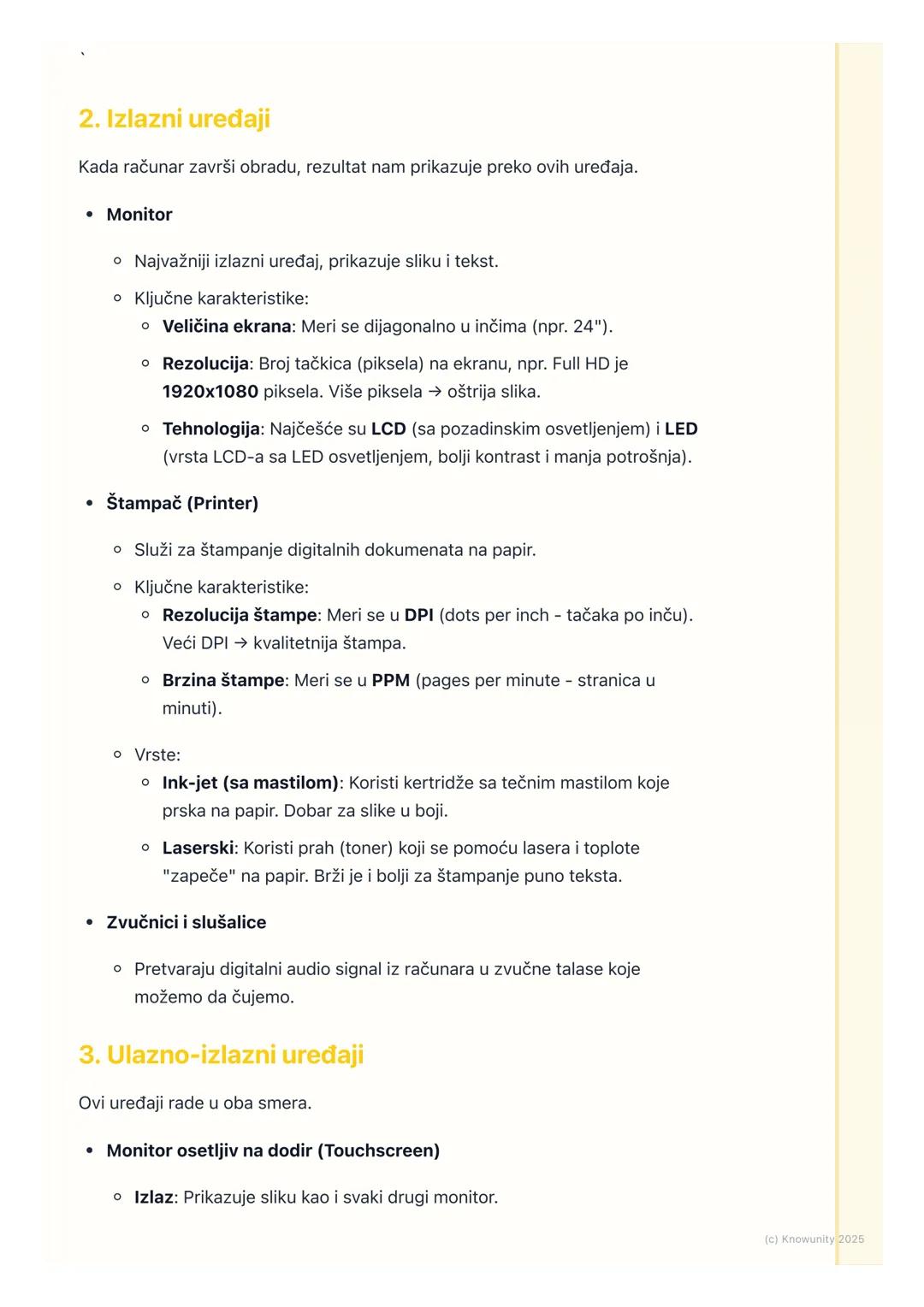 # Ulazno-izlazni uređaji

Uvod u ulazno-izlazne uređaje

Računar ne bi bio koristan bez načina da mi komuniciramo sa njim. Ulazno-
izlazni (