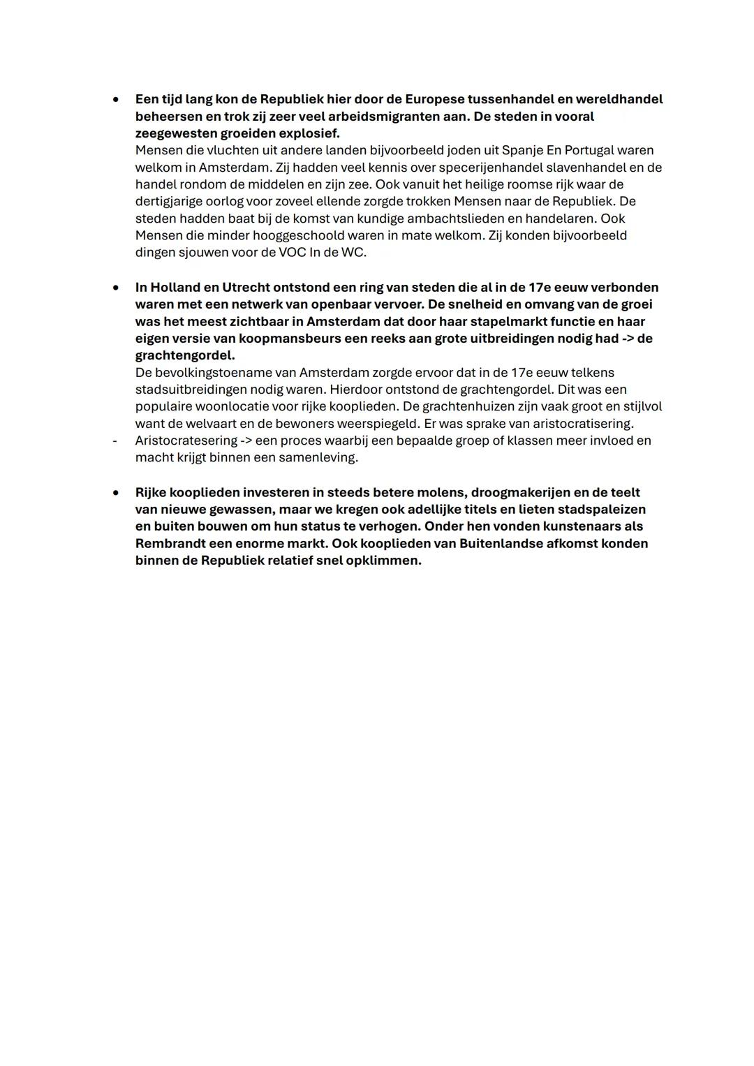 Uitleg hoe zit de samenvatting in elkaar:

- Streepjes betekenen begrippen bijvoorbeeld ->
- Ambachtslieden -> personen die in de nijverheid