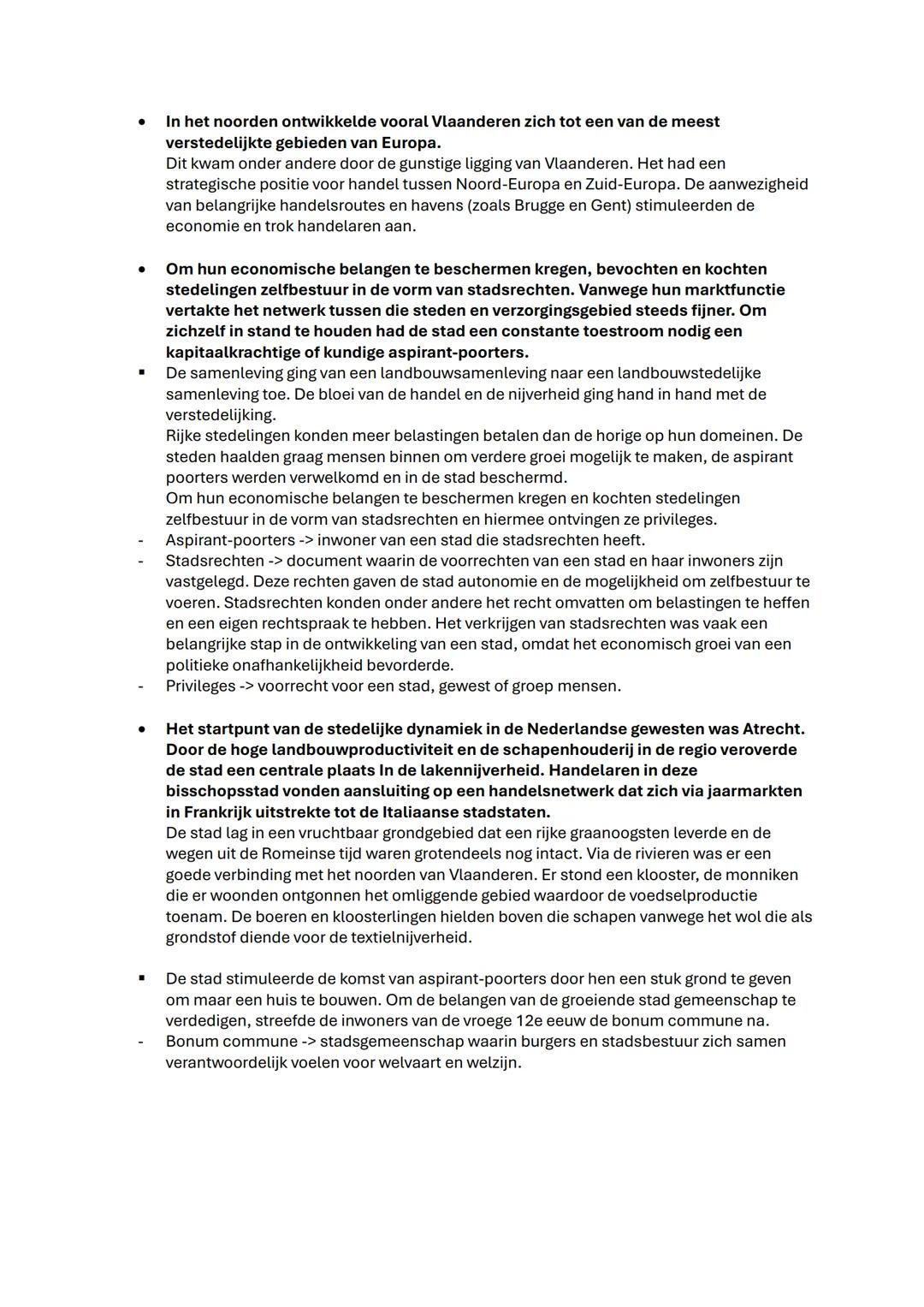 Uitleg hoe zit de samenvatting in elkaar:

- Streepjes betekenen begrippen bijvoorbeeld ->
- Ambachtslieden -> personen die in de nijverheid