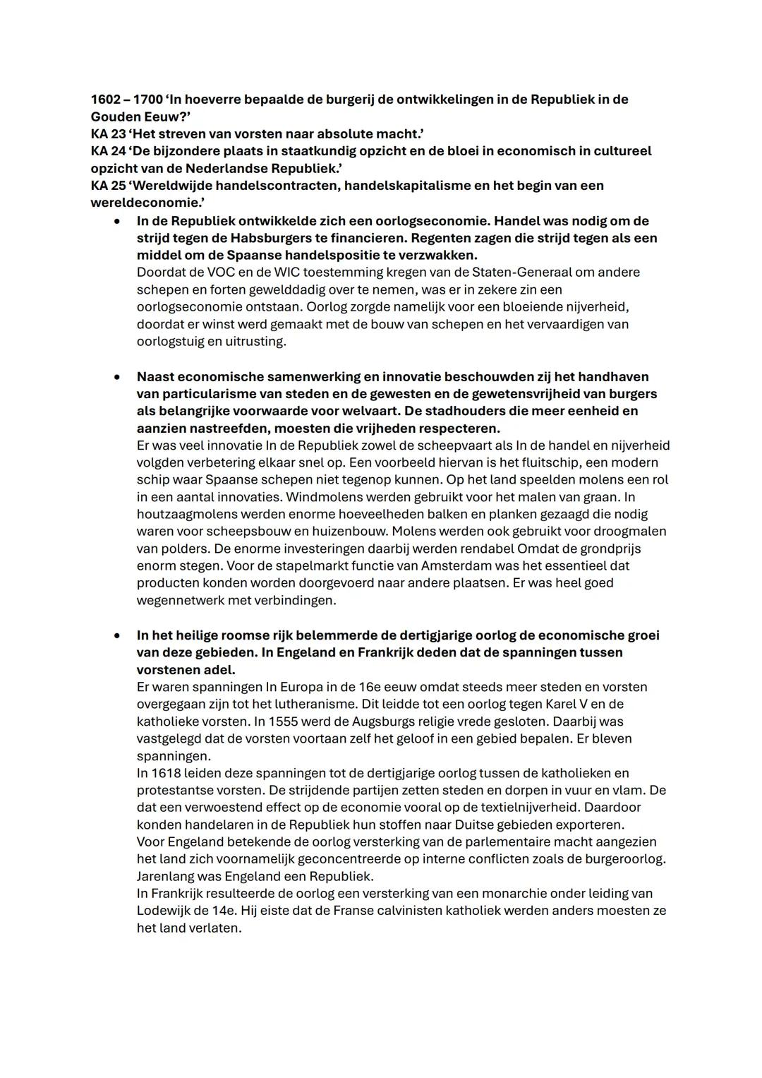 Uitleg hoe zit de samenvatting in elkaar:

- Streepjes betekenen begrippen bijvoorbeeld ->
- Ambachtslieden -> personen die in de nijverheid