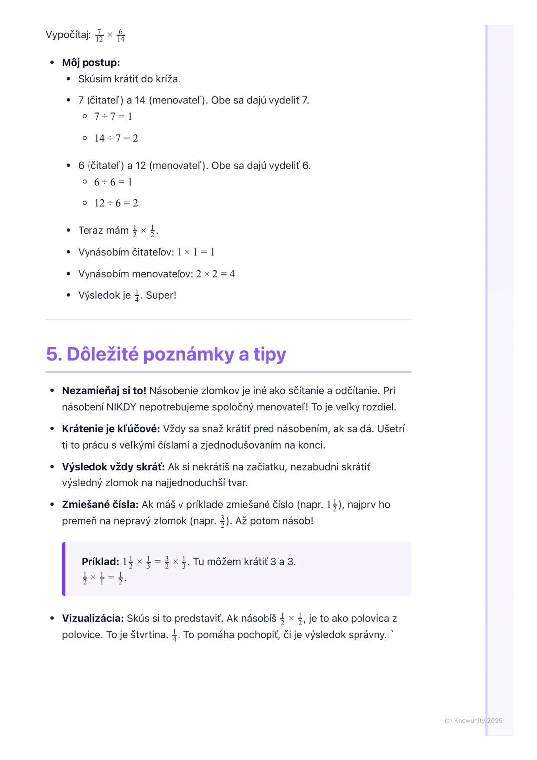 # Násobenie zlomkov

## 1. Úvod do násobenia zlomkov

Ahojte! Dnes si prejdeme násobenie zlomkov, čo je super dôležité pre testy z
matematik