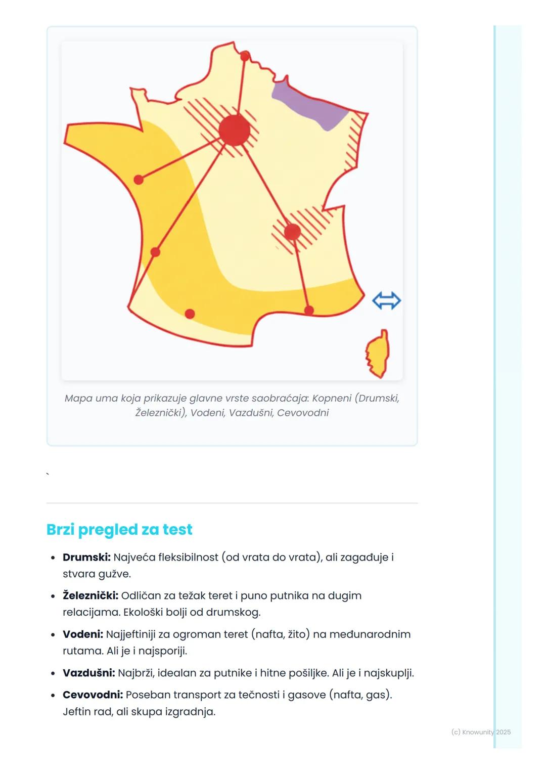 # Vrste saobraćaja i
transporta

Uvod u saobraćaj

Saobraćaj je premeštanje ljudi, robe, informacija i energije sa jednog
mesta na drugo. Be