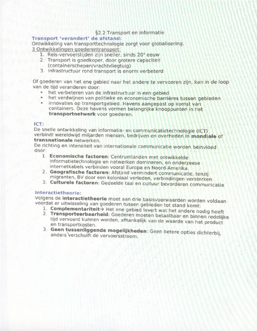 ## Globalisering:

Aardrijkskunde samenvatting H2 Globalisering
§2.1 Krimpende wereld

Mondialisering/globalisering = het proces waarbij de 