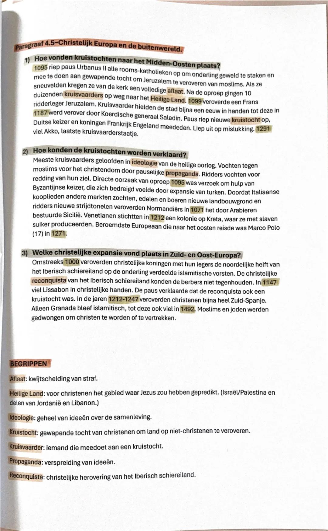 # Geschiedenis Hoofdstuk 4: De tijd van steden en staten
Paragraaf 4.1-De opkomst van steden.

1) Hoe en waar in Europa vond verstedelijking