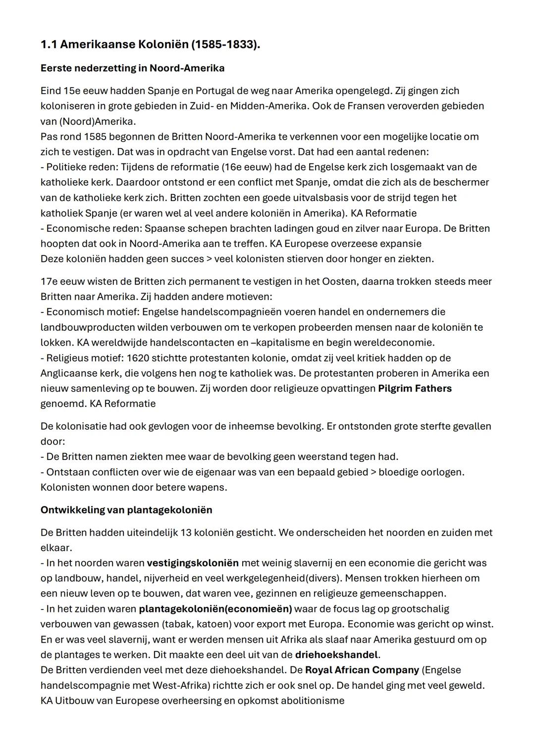 GS samenvatting Britse Rijk