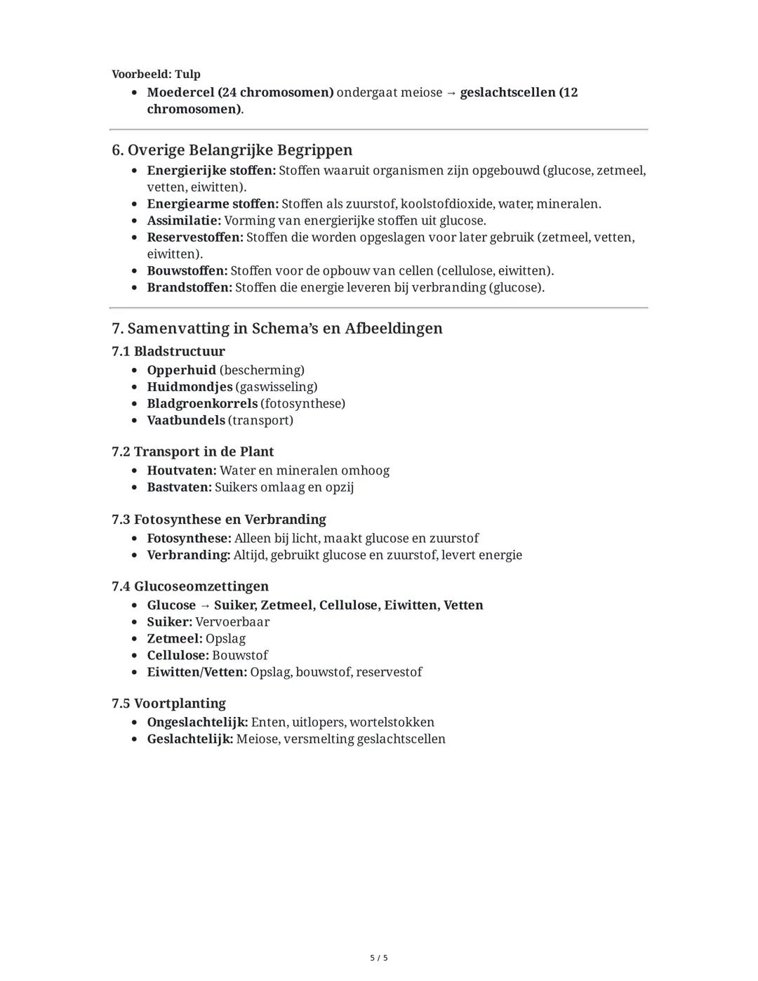 Samenvatting Thema 8: Planten (VMBO Kader, Samenvatting
Thema 8, Planten, BVJ Max 8.0)
Deze samenvatting behandelt de belangrijkste onderwer