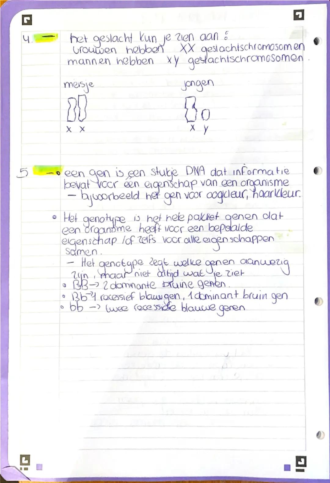 # Biologie hoofdstuk 11.1.

1

*   erfelyke eigenschappen zijn eigenschappen die je van je cuciers, (via ana) hebt gekregen.
*   Een Pancype