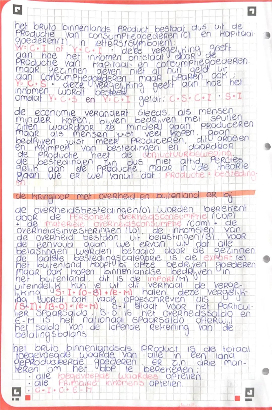 hoofdstuk 1: verdienen en uitgeven: welvaart
toegevoegde waarde
bedrijven voegen waarde toe aan een eco
nomie maken door kapitaal, arbeid, n
