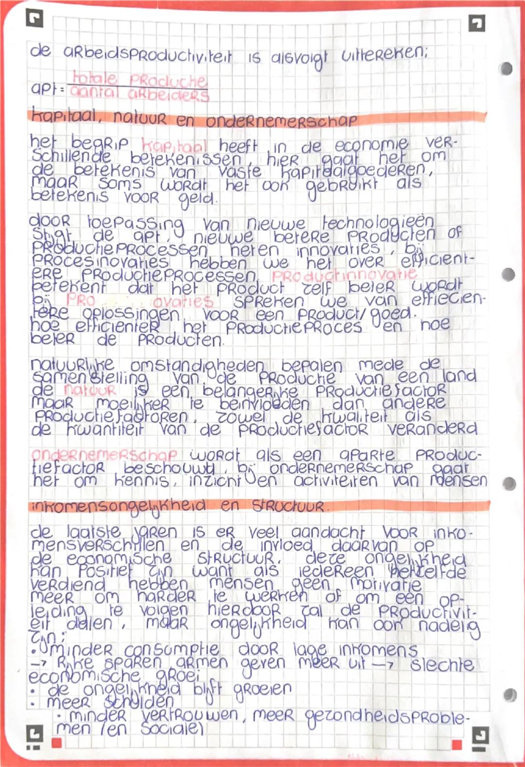 hoofdstuk 1: verdienen en uitgeven: welvaart
toegevoegde waarde
bedrijven voegen waarde toe aan een eco
nomie maken door kapitaal, arbeid, n