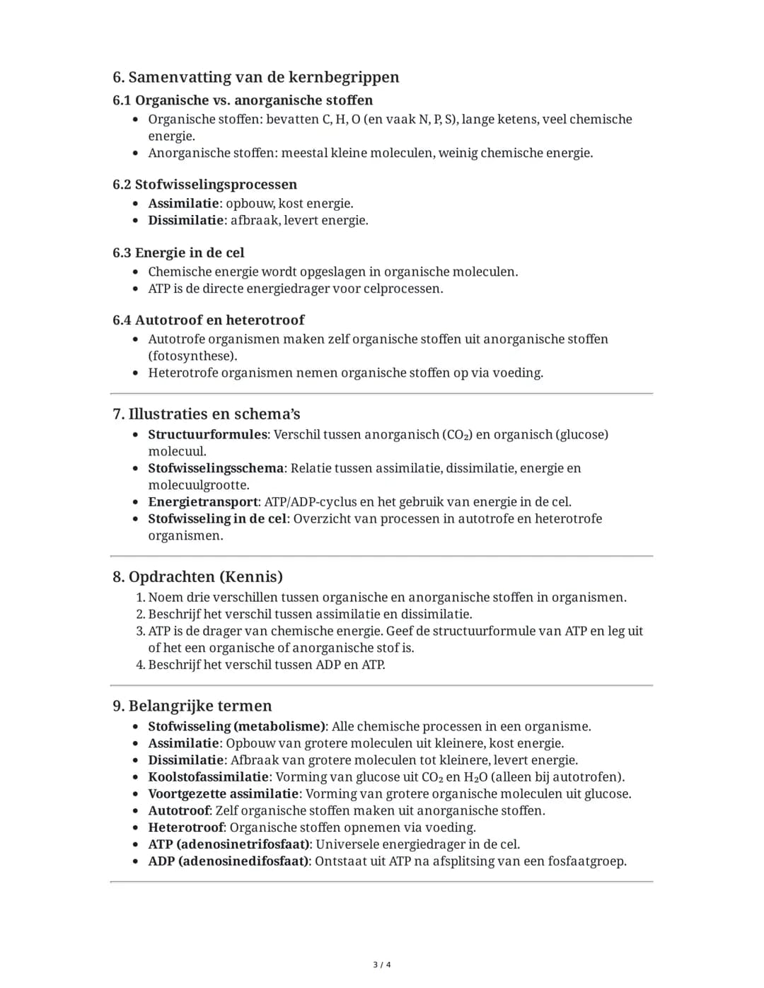 Samenvatting: Chemie in cellen (Stofwisseling in de cel)

1. Inleiding: Chemie in cellen
Het menselijk lichaam bestaat uit miljarden cellen,