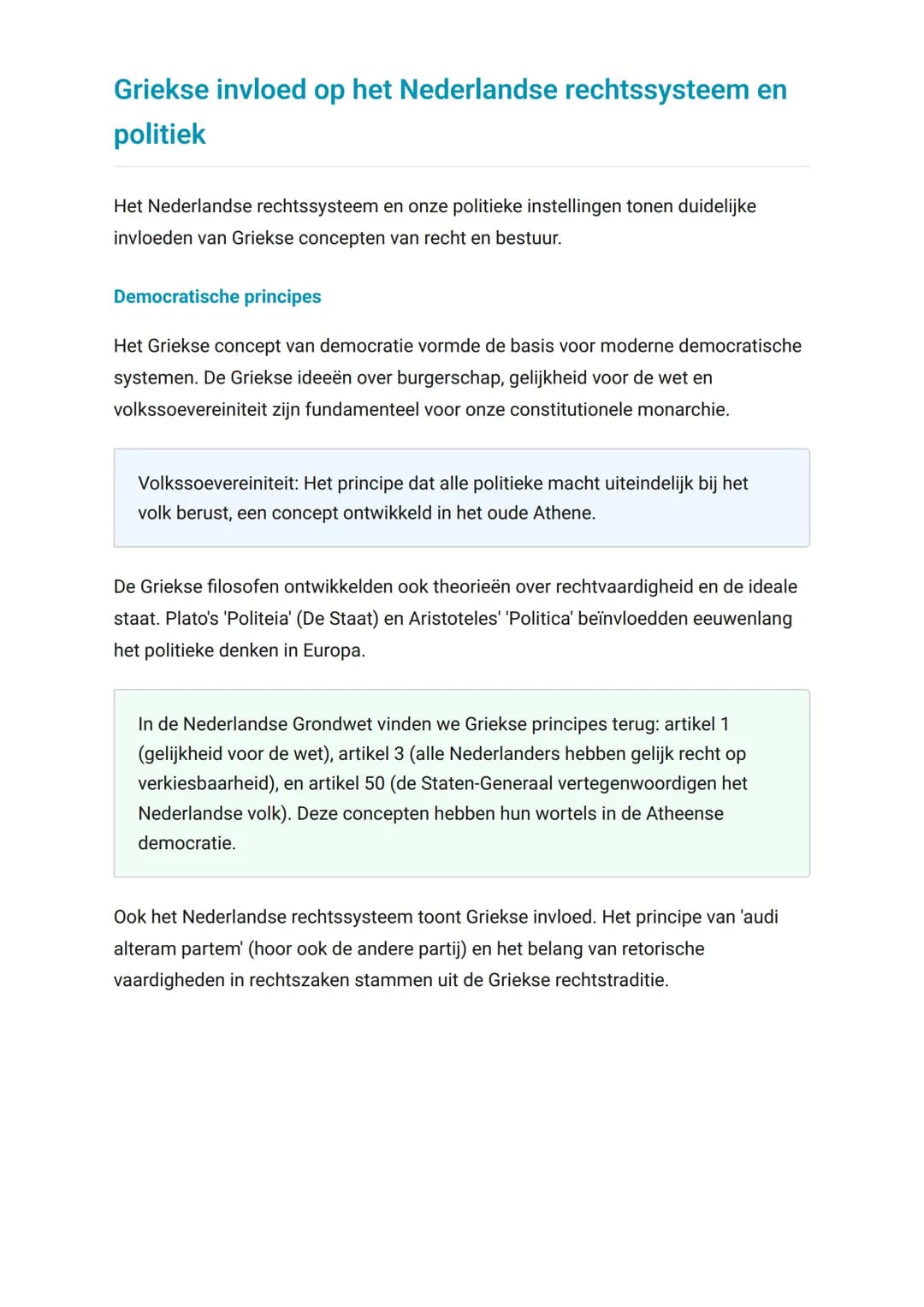 Griekse cultuur en haar invloed op
Nederland en Europa
De blijvende invloed van het oude Griekenland op onze samenleving
Grieks 	Grade 11 	N
