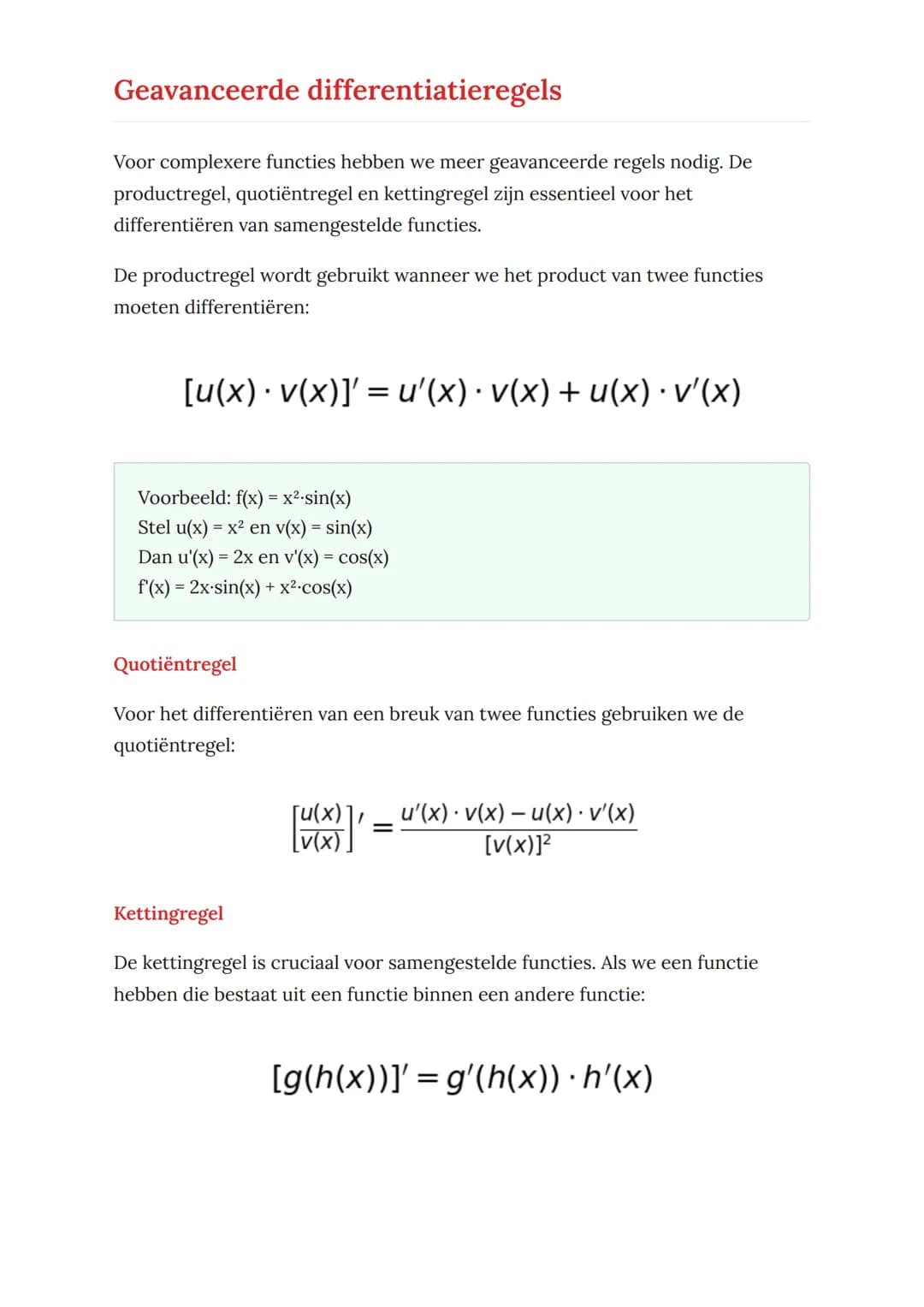 Afgeleiden en differentiëren: Van
basisbegrippen tot toepassingen
Complete gids voor afgeleiden, differentiëren en praktische
toepassingen
W