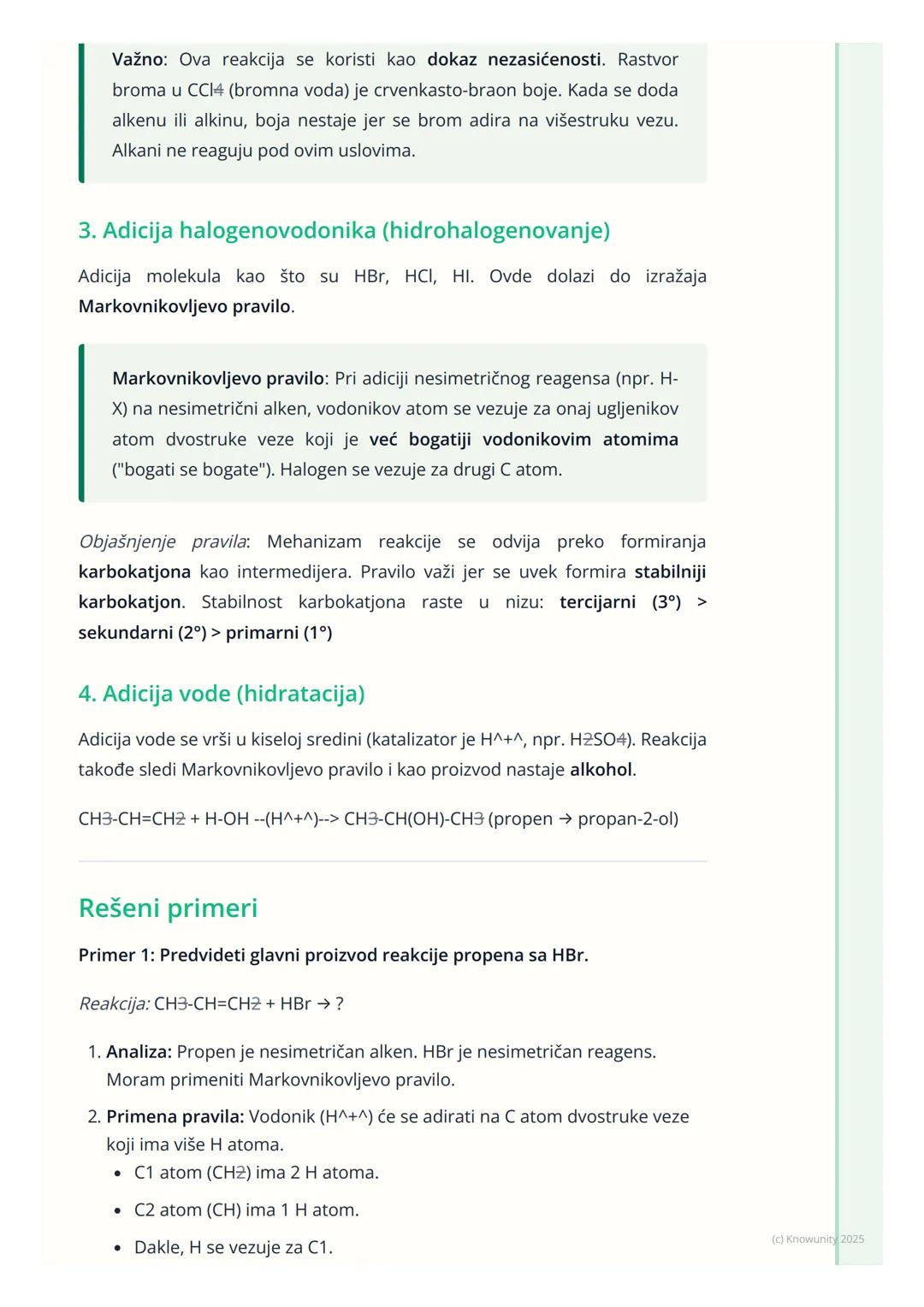 # Alkeni i alkini

Uvod u alkene i alkine

Alkeni i alkini su nezasićeni ugljovodonici. To znači da sadrže bar jednu
dvostruku (C=C) ili tro
