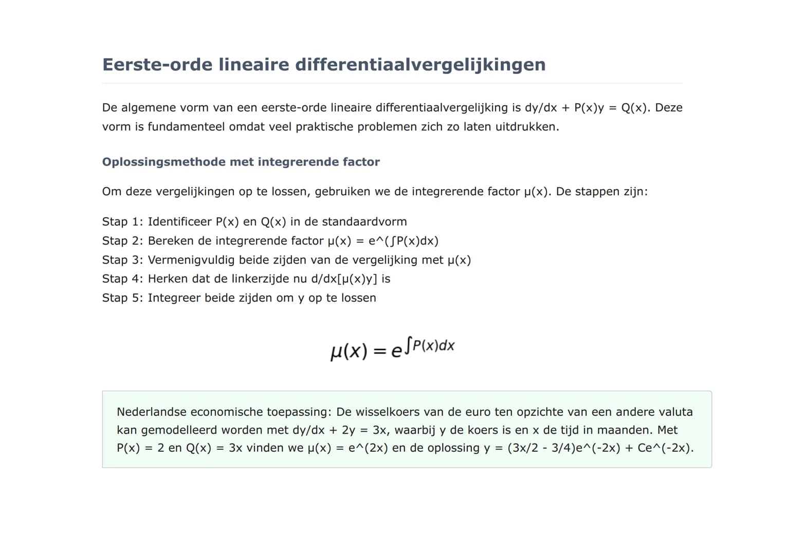 Differentiaalvergelijkingen: Lineaire en niet-
lineaire vergelijkingen
Uitgebreide studie van lineaire en niet-lineaire differentiaalvergeli