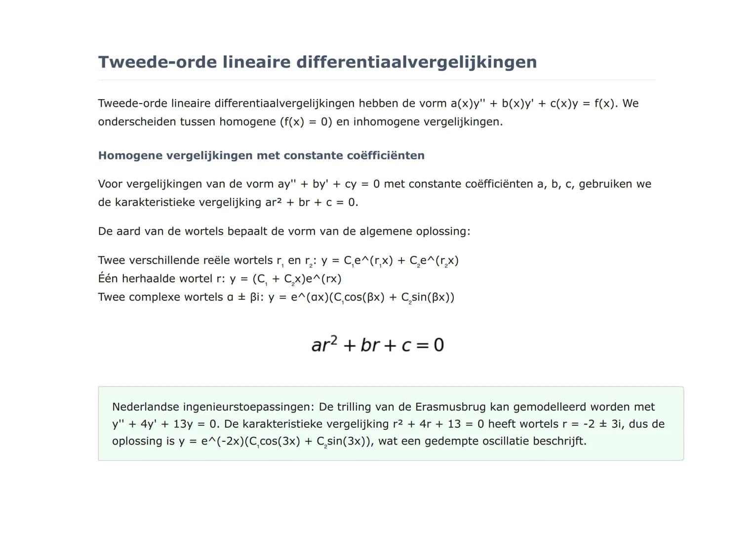 Differentiaalvergelijkingen: Lineaire en niet-
lineaire vergelijkingen
Uitgebreide studie van lineaire en niet-lineaire differentiaalvergeli