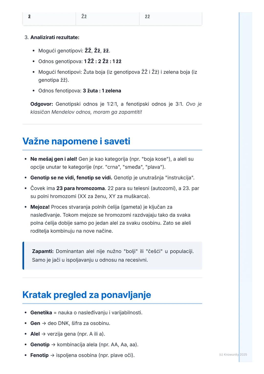 # Uvod u genetiku i osnovni
pojmovi

## Uvod u genetiku

Genetika je biološka disciplina koja proučava nasleđivanje i varijabilnost
živih bi