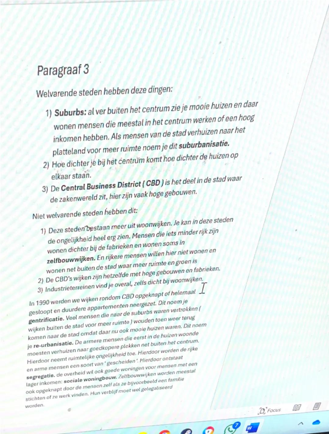 # AK hoofdstuk 2

## Paragraaf 1

Je hebt weinig of sterk stedelijk gebied. Kenmerken van een sterk stedelijk gebied zijn

1) Hoge bevolking