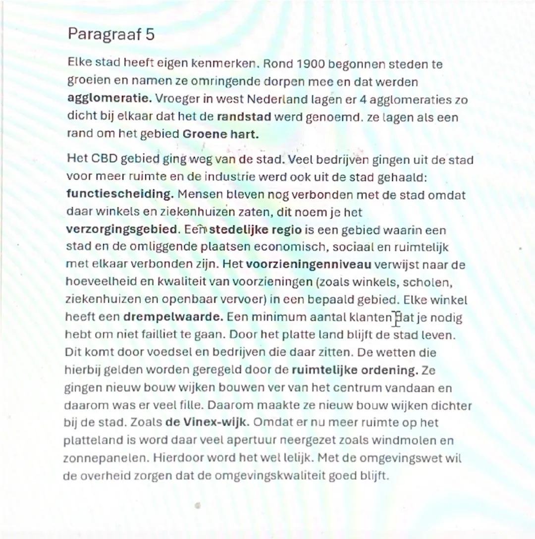 # AK hoofdstuk 2

## Paragraaf 1

Je hebt weinig of sterk stedelijk gebied. Kenmerken van een sterk stedelijk gebied zijn

1) Hoge bevolking