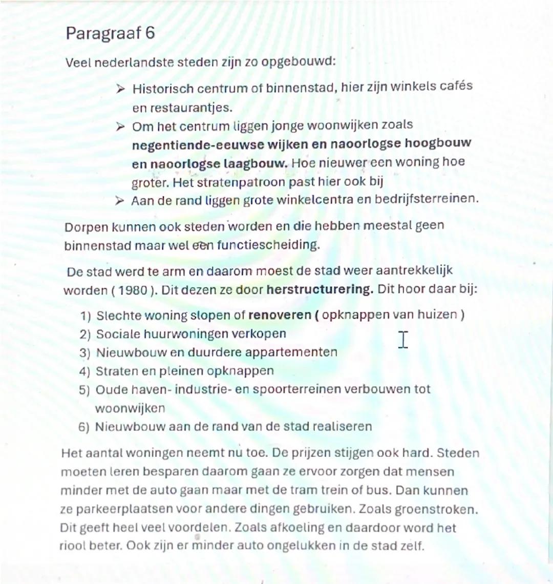 # AK hoofdstuk 2

## Paragraaf 1

Je hebt weinig of sterk stedelijk gebied. Kenmerken van een sterk stedelijk gebied zijn

1) Hoge bevolking