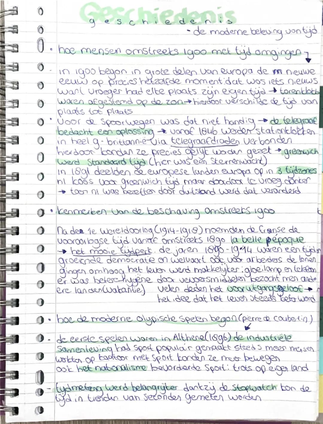 Geschiedenis de moderne beleving van tijd