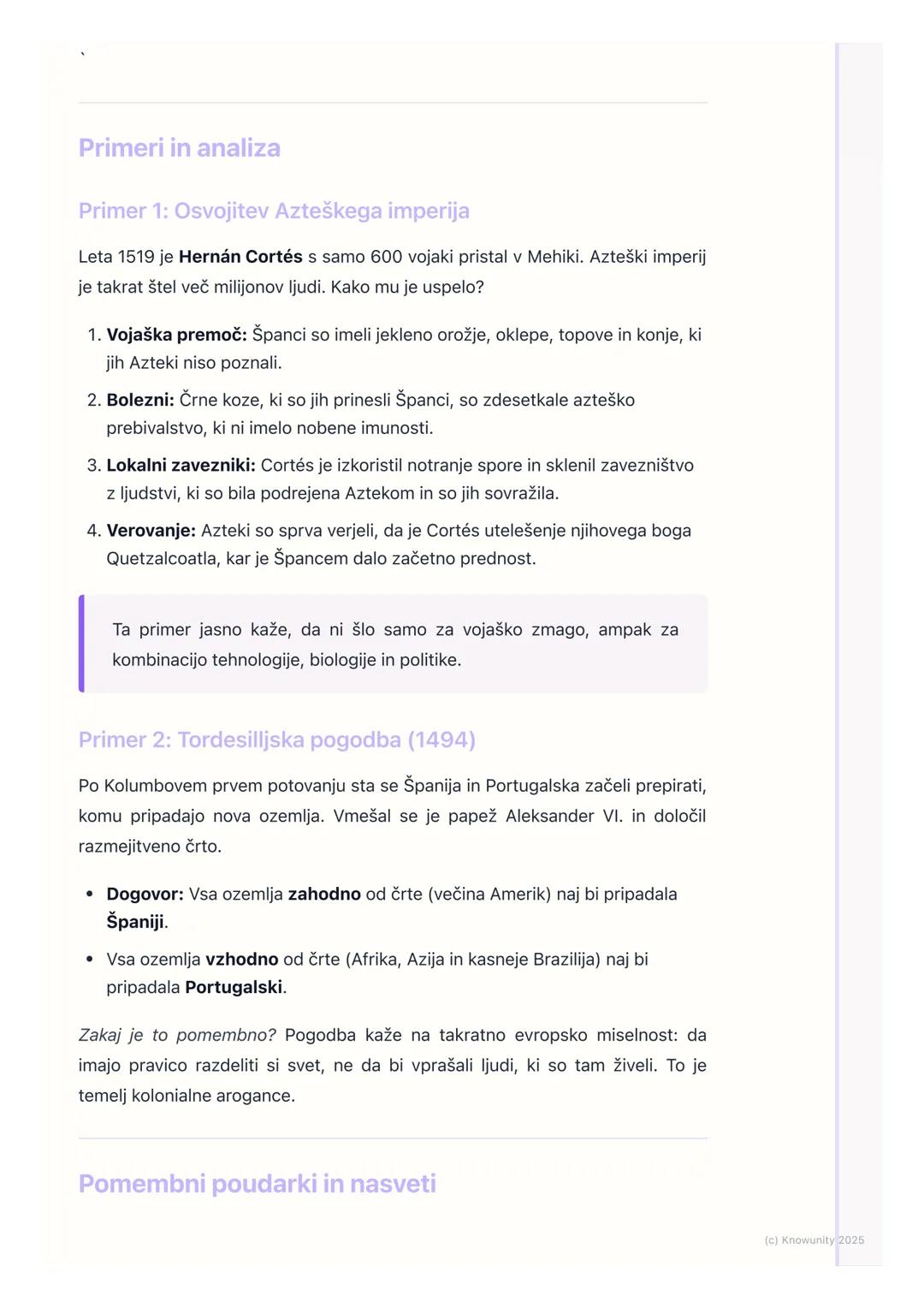 # Velika geografska odkritja in
kolonializem

Uvod v velika geografska odkritja

To obdobje (konec 15. in 16. stoletje) je ključno, ker so E