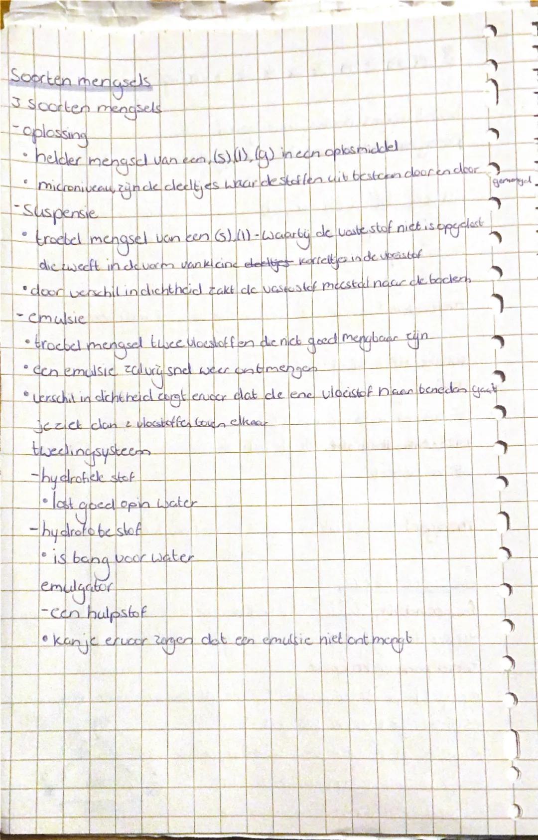 # Samenvatting

hoofdstuk 1:stoffen en reageren
Paragraaf 1.1:zuivere stof en mengsel

**Zuivere stoffen en mengsels**
Stofeigenschappen nee