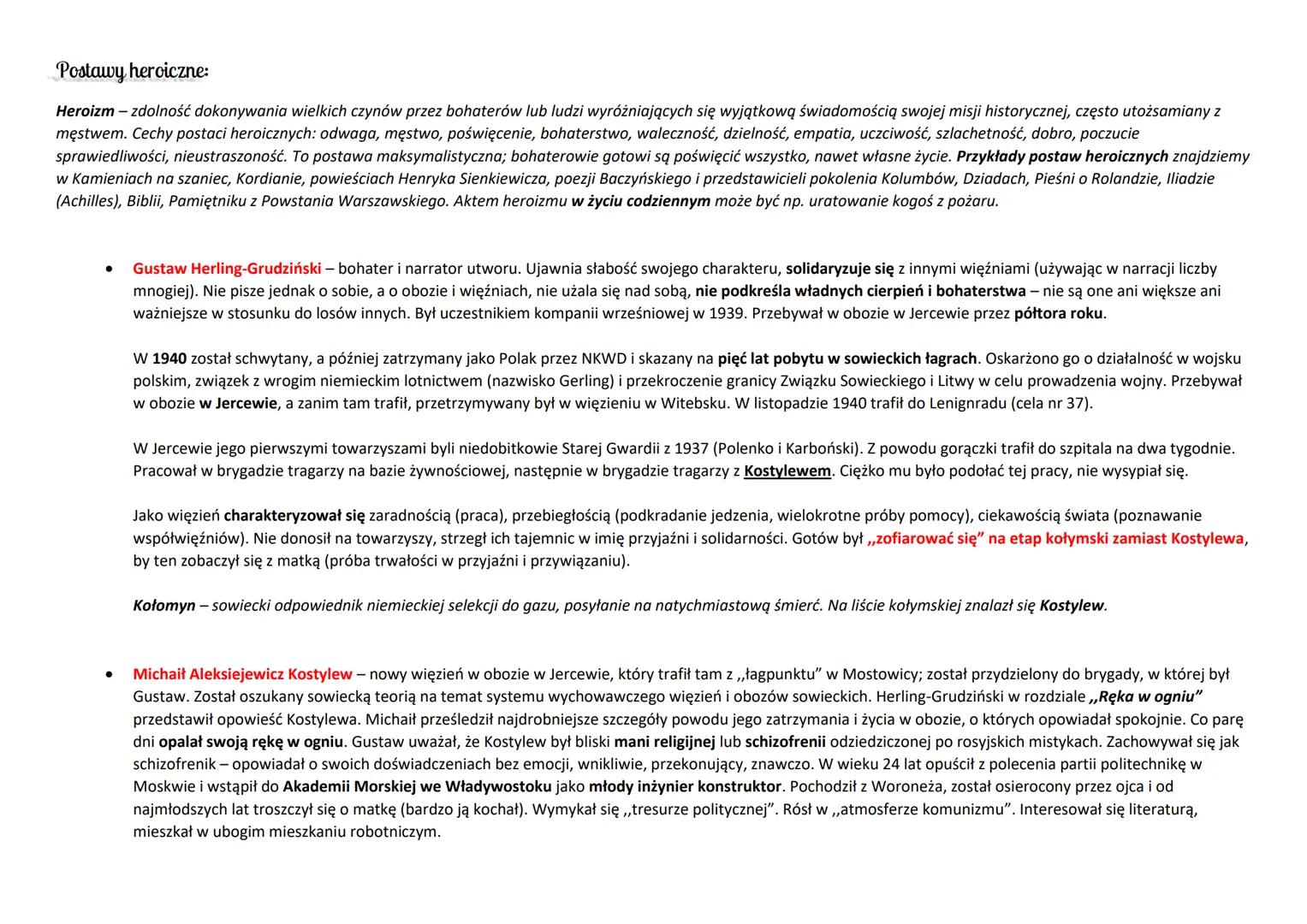 # „Inny świat" - Gustaw Herling-Grudziński

Wyżywienie i pozostałe kategorie więźniów w obozie:

- Po porannym apelu więźniowie udawali się 