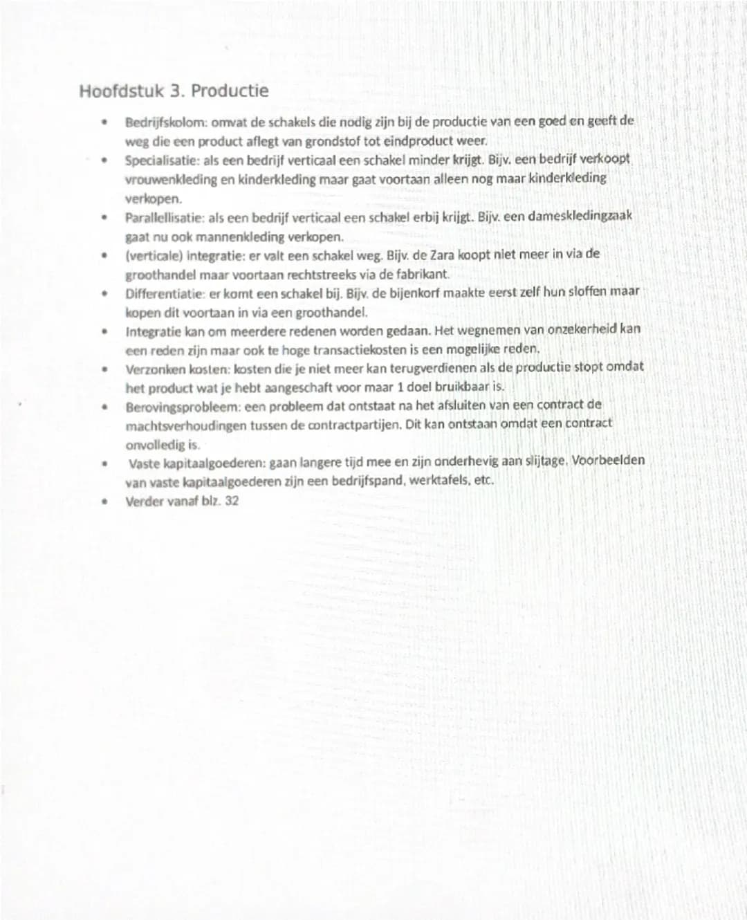 Hoofdstuk 1. Markten

* Concrete markten: markten waarbij vragers en aanbieders op bepaalde tijden met elkaar in
direct contact komen. Voorb