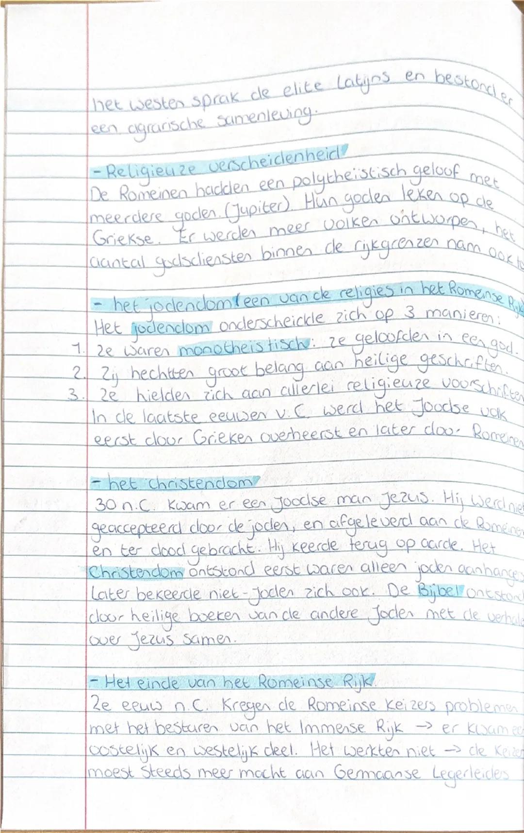 Geschiedenis 1.4
Europa en het midden - Oosten (300 u.C. - 1owonc),

- Het ontstaan van het Romeinse Rijk
Het Romeinse Rijk ontstond vanuit 