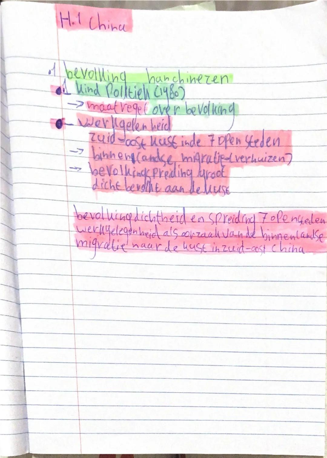 H1: Aardrijkskunde van China