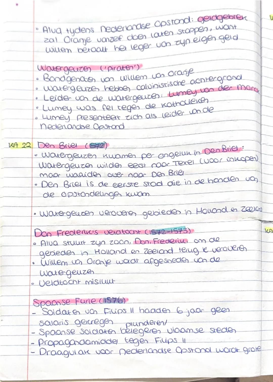 geschiedenis aantekeningen watergeuzen en den briel