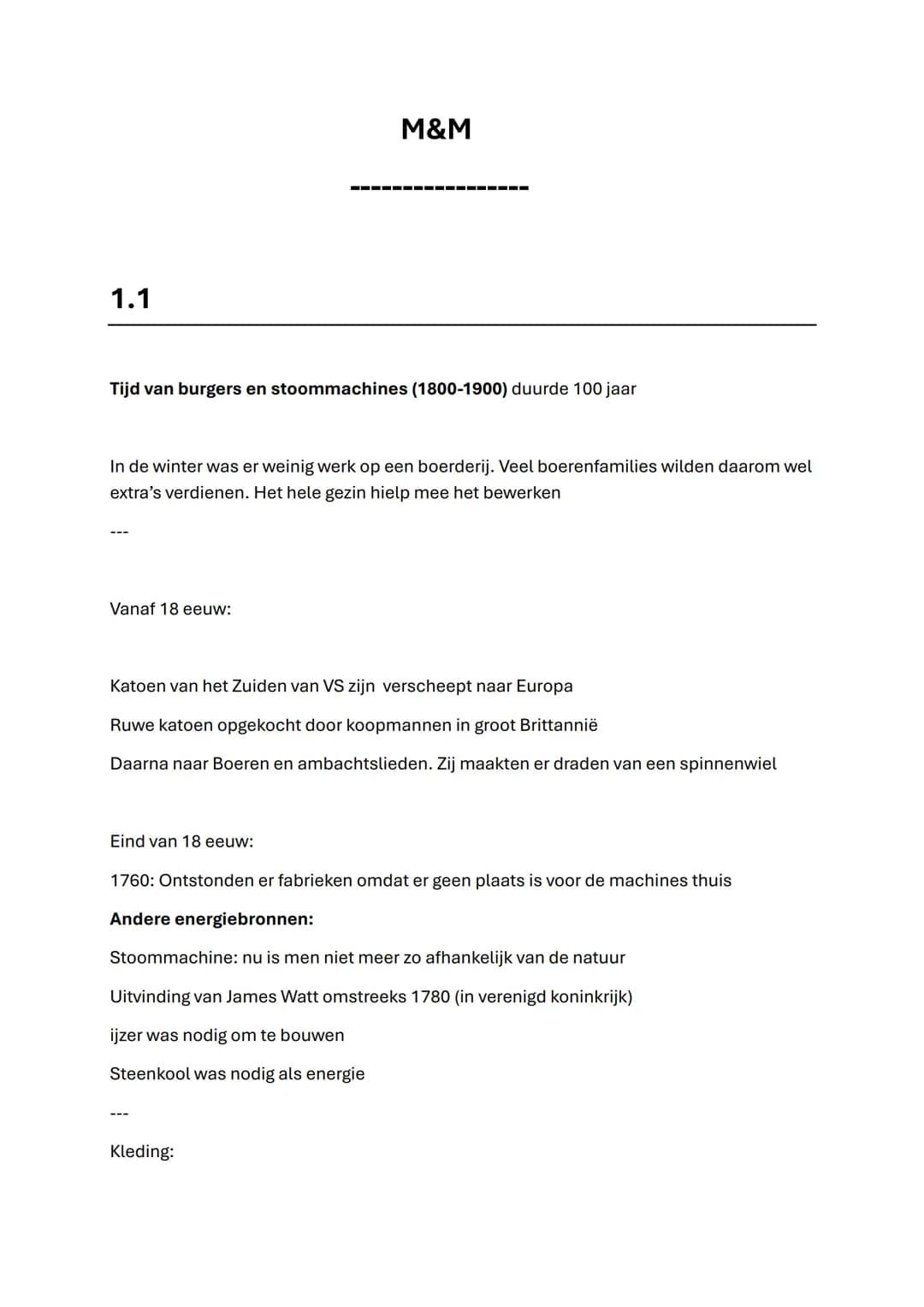M&M Samenvatting H1 (leerjaar2)