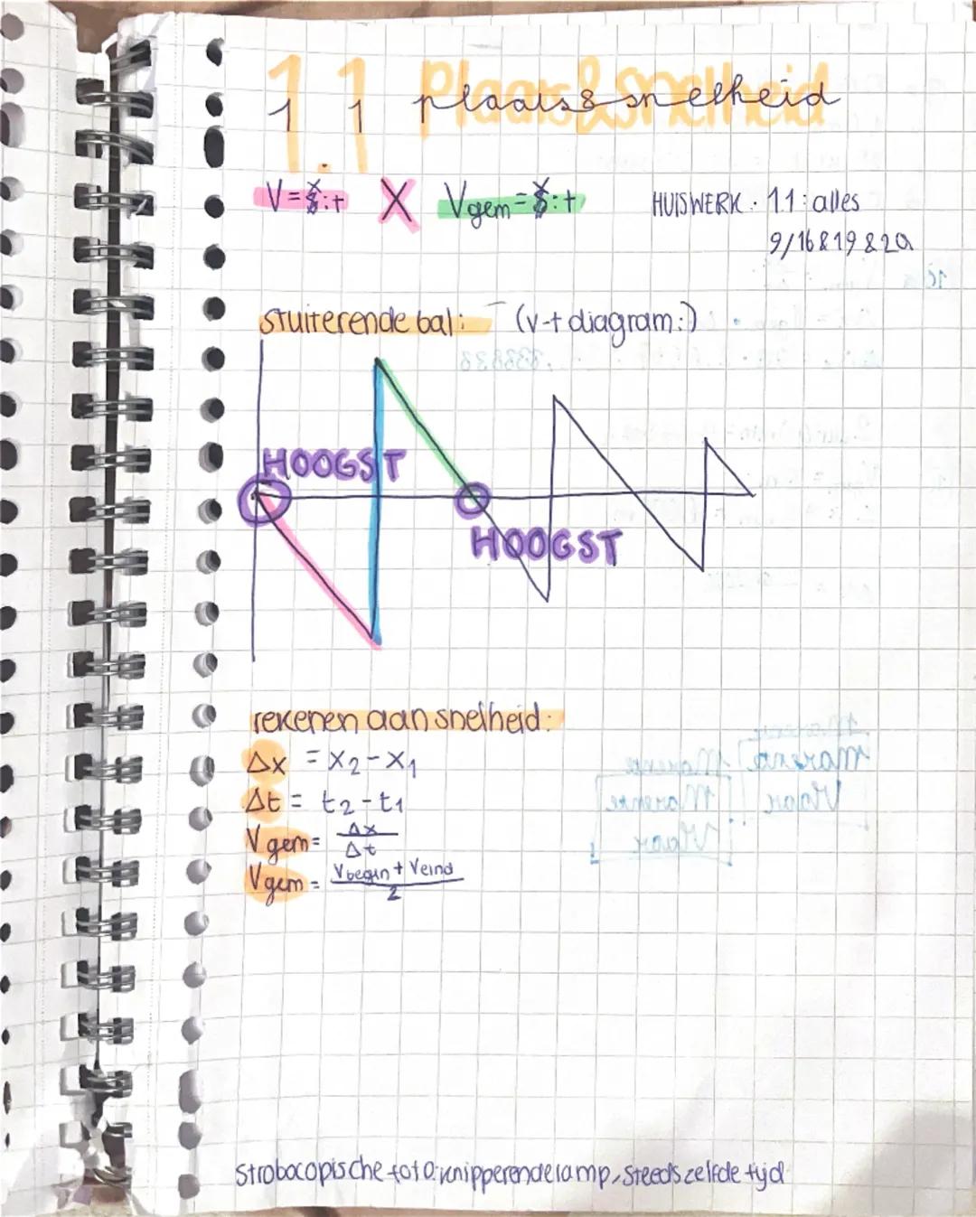 # beweging

1.1 plaats en snelheid
plaats, verplaatsing tijd en snelheid
•gemiddelde snelheid (berekenen)
•(x,t)-diagram→ plaats, tijd
(vt)-