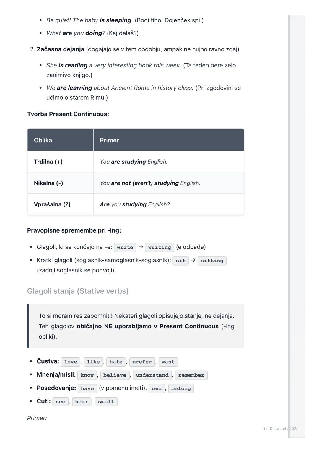# Sedanjik (Present Simple) in
sedanjik trajni (Present
Continuous)

Pregled sedanjikov: Present Simple in Present
Continuous

To sta dva ča