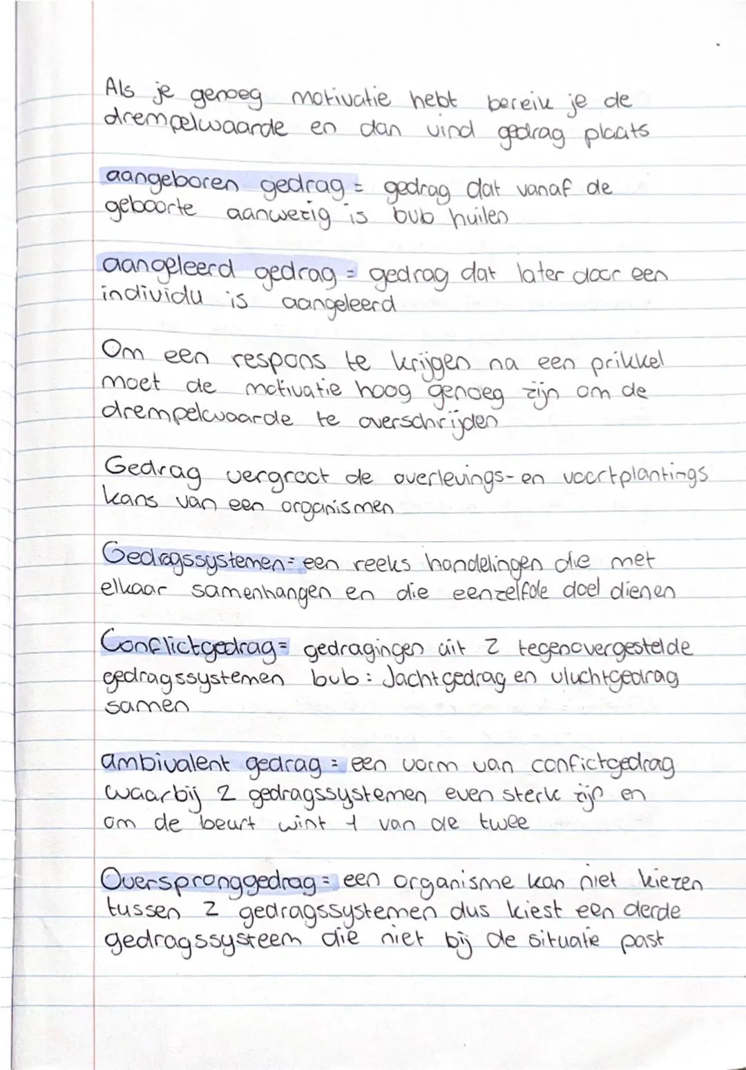 1
Biologie samenvatting SO 1.1 t/m 1.5
Gedrag = alles wat een mens/dier doet, gedrag komt tot stand
door
- spieren of klieren
- Gedrag kan s
