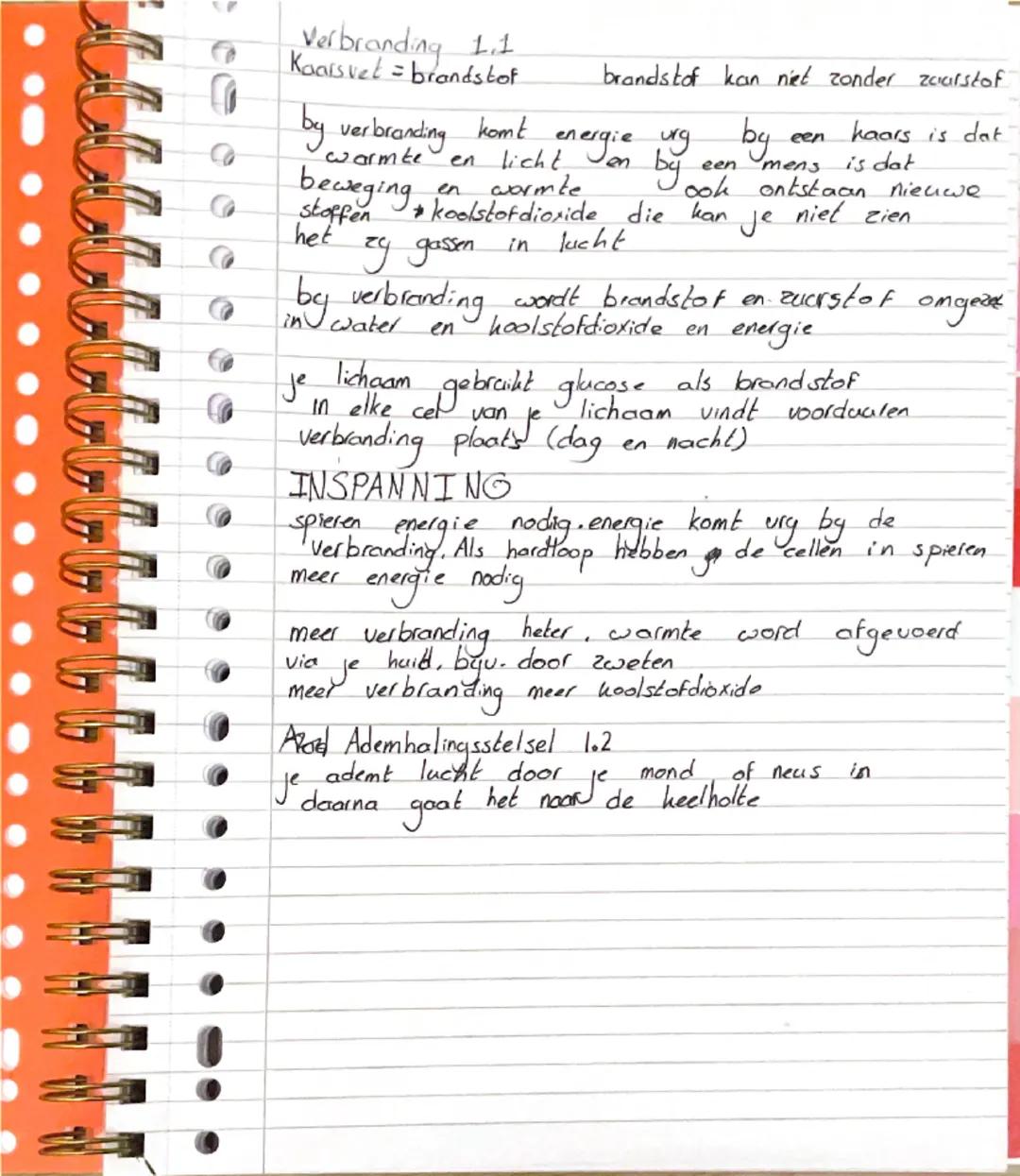 Verbranding 1.1
Kaarsvet = brandstof
by verbranding komt energie vry by een haars is dat
warmte en licht Jan by een mens is dat
beweging en 