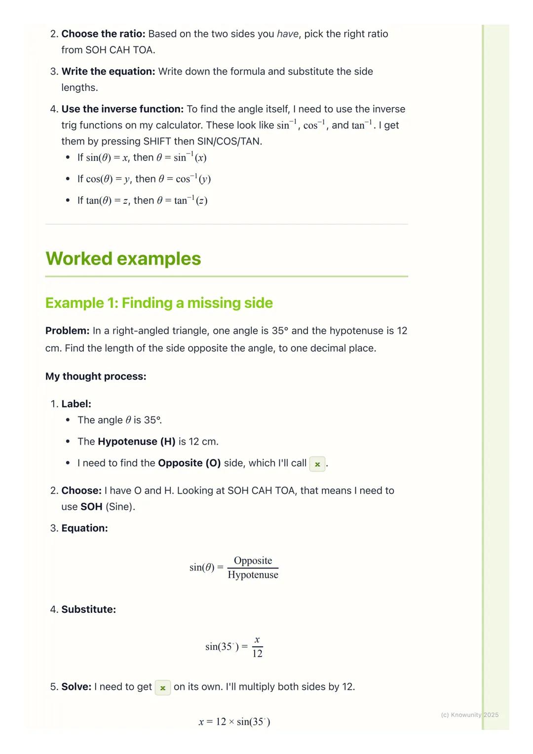 # Trigonometry of Right-Angled
Triangles

The basics of right-angled triangles

This is the foundation of all the trigonometry we do. It's a