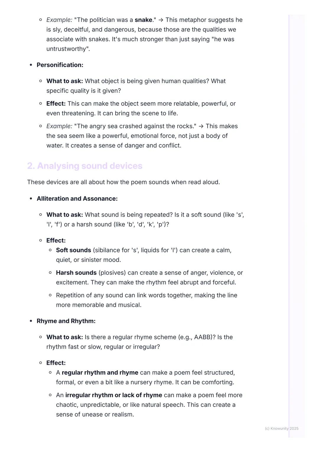 # Analysing Poetic Devices

## Getting started with poetic devices

Poetic devices are basically the tools a poet uses to create meaning and