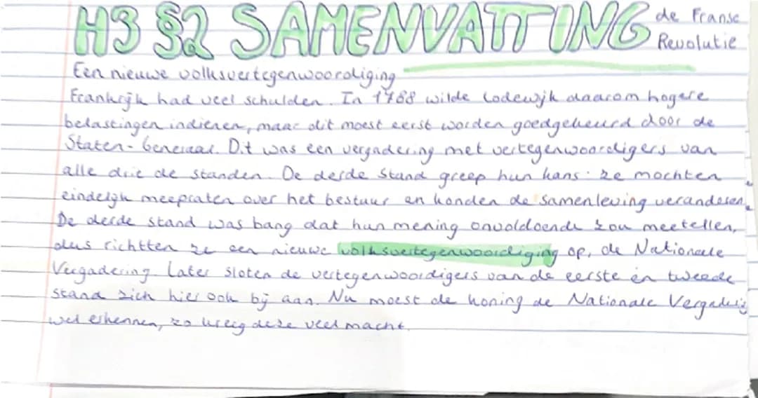 samenvatting franse revolutie 